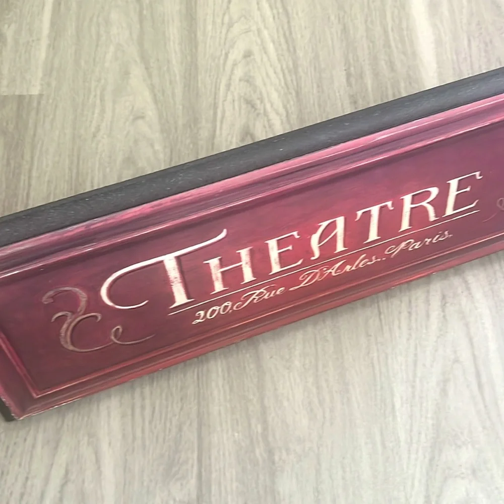 THEATRE Paris Wood Wall Art - Made in Canada
